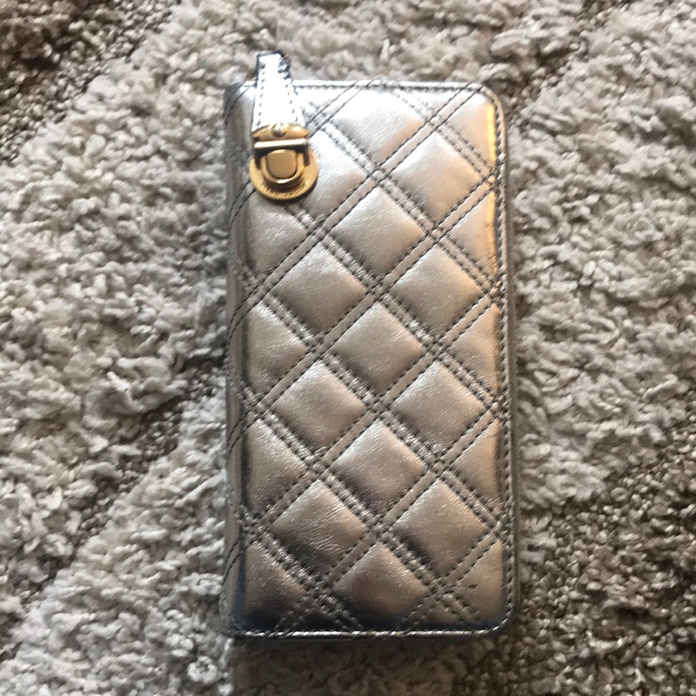 Marc Jacobs used silver wallet long continental